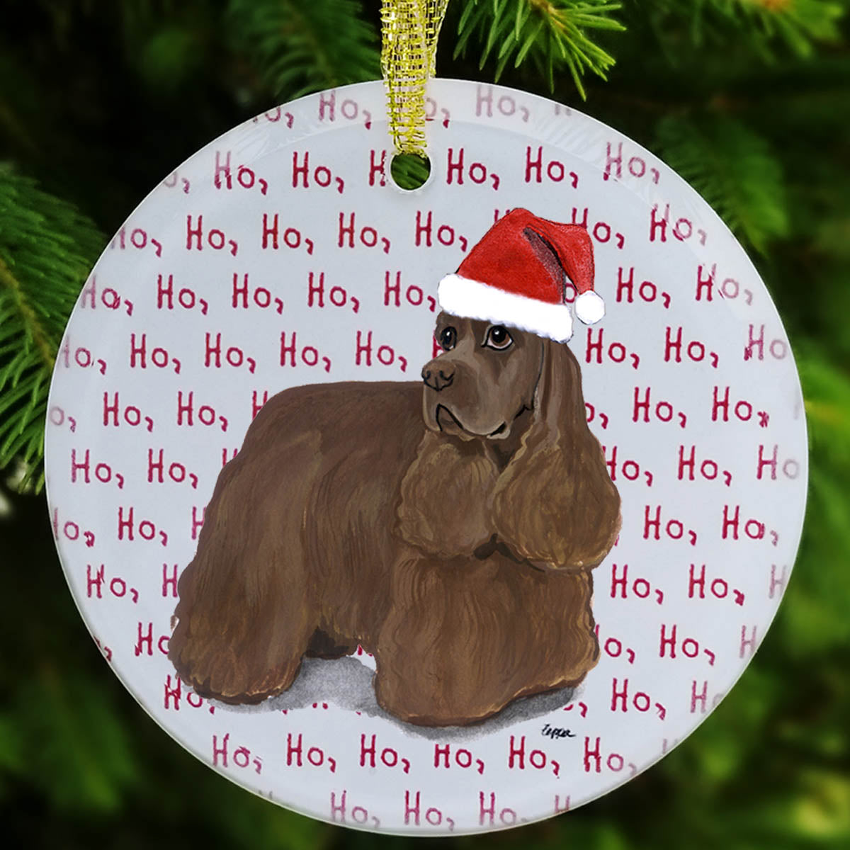 American Cocker Spaniel Christmas Ornament