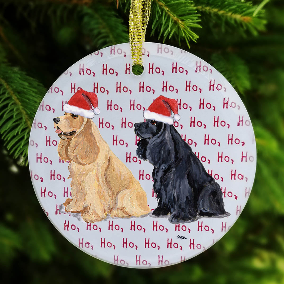 American Cocker Spaniel Christmas Ornament