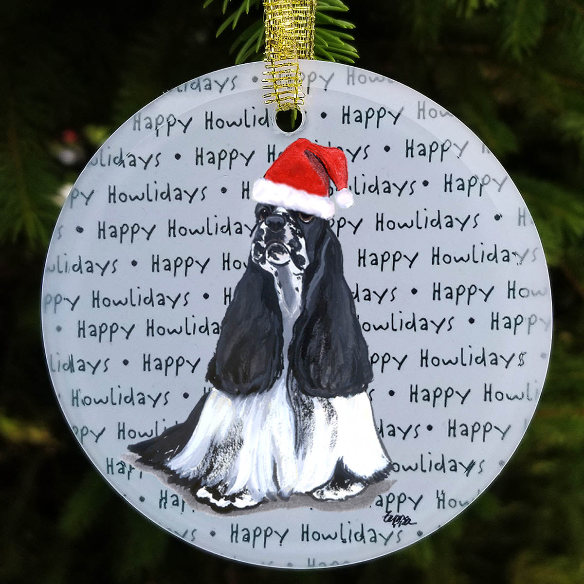 American Cocker Spaniel Christmas Ornament