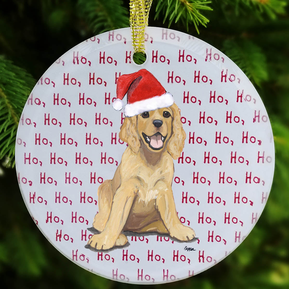 American Cocker Spaniel Christmas Ornament