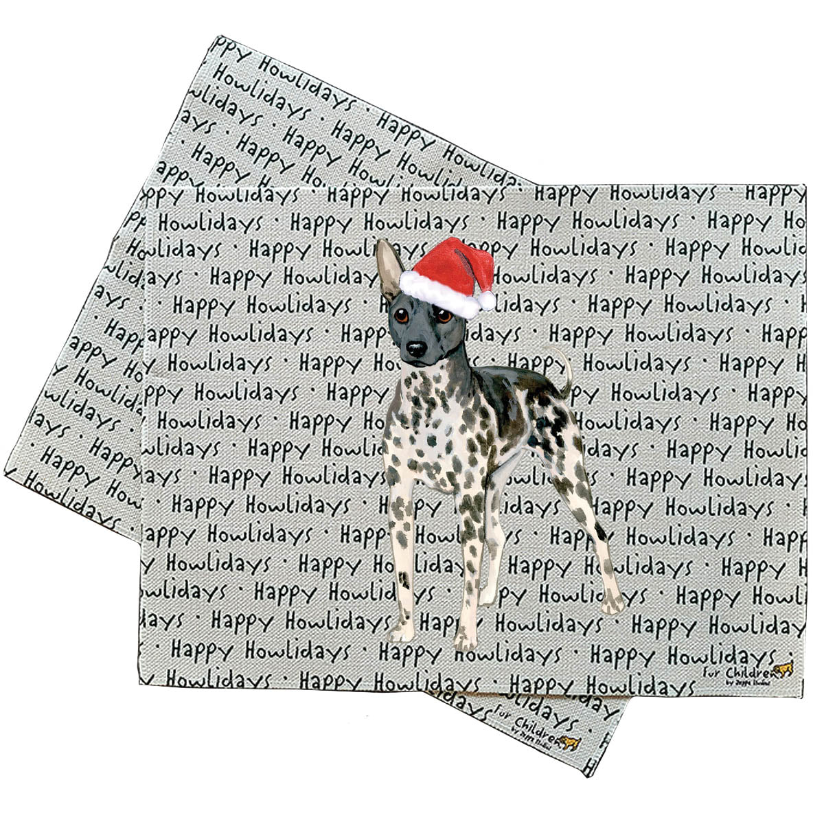 American Hairless Terrier Howliday Placemats