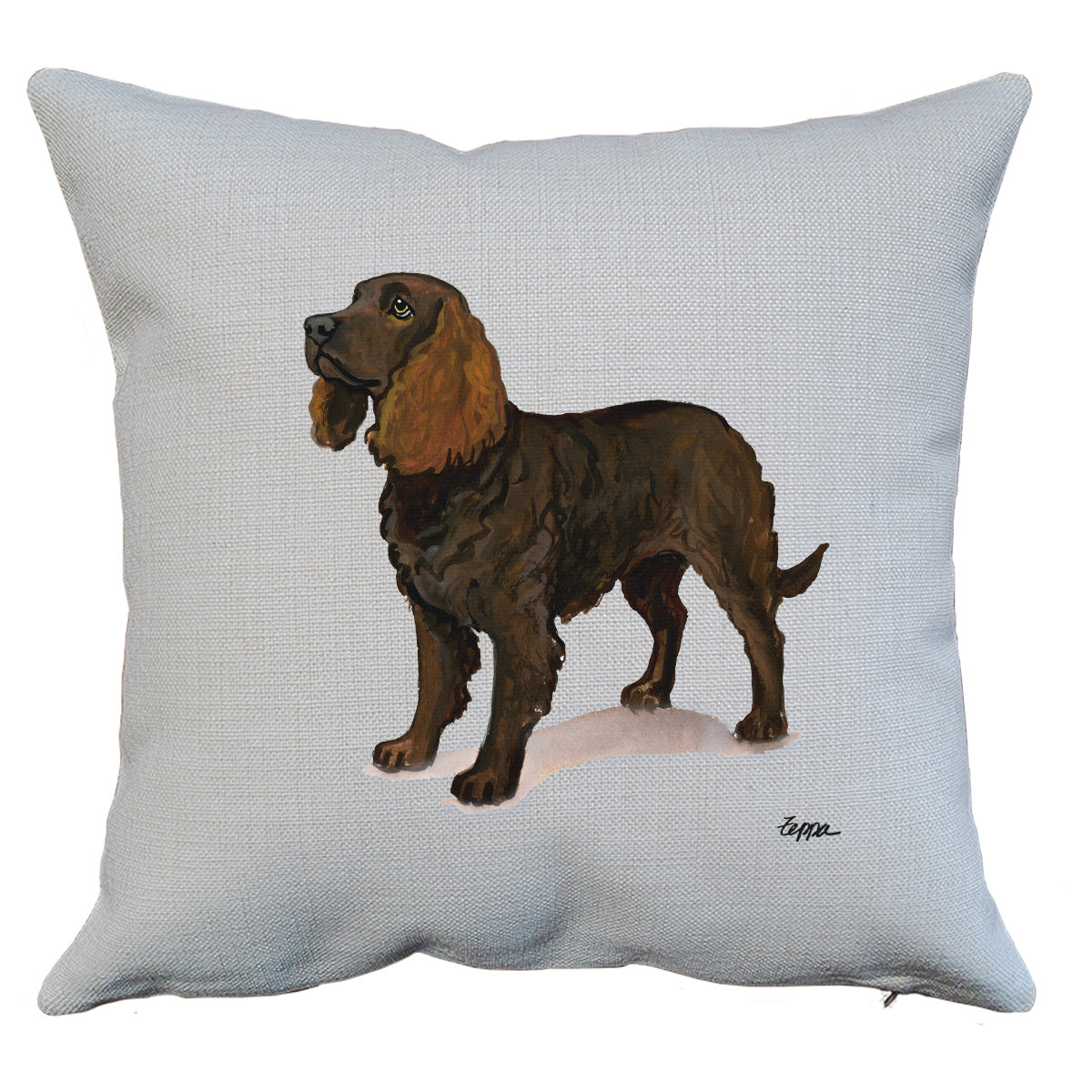 american water spaniel throw pillow