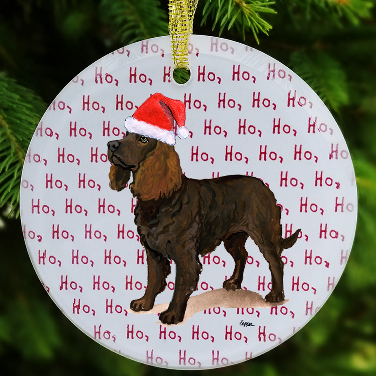American Water Spaniel Christmas Ornament