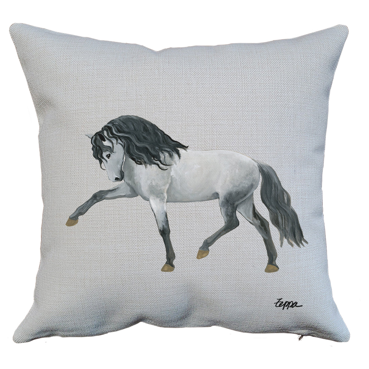 Andalusian Horse Throw Pillow