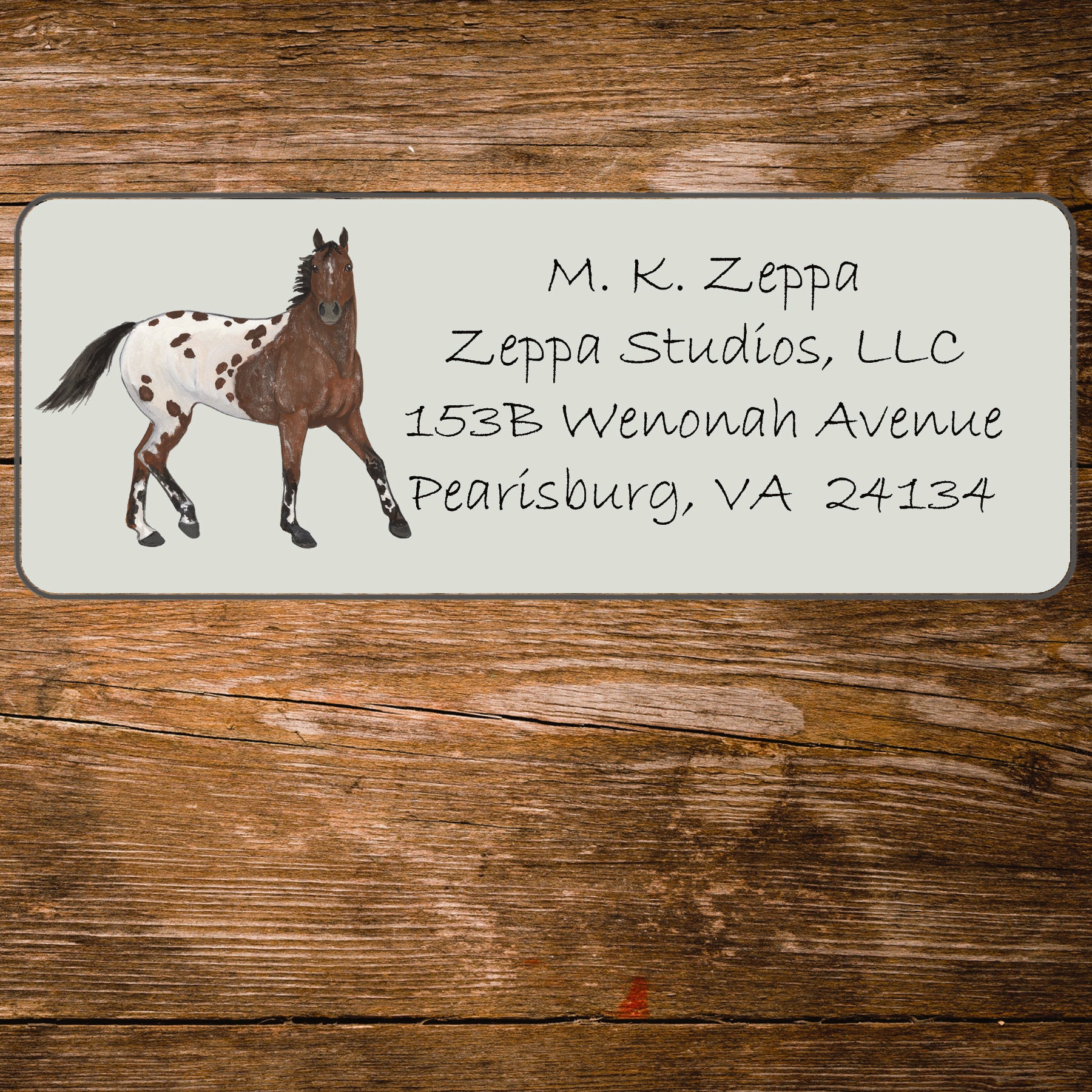 Appaloosa Return Address Label