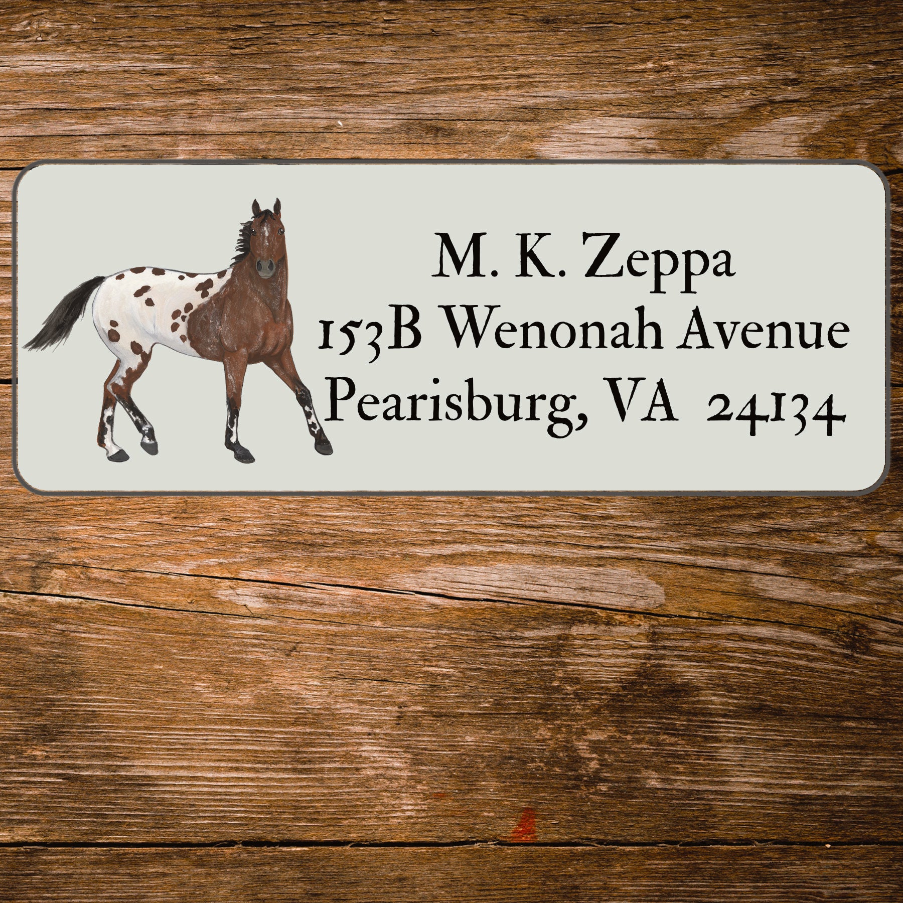 Appaloosa Return Address Label