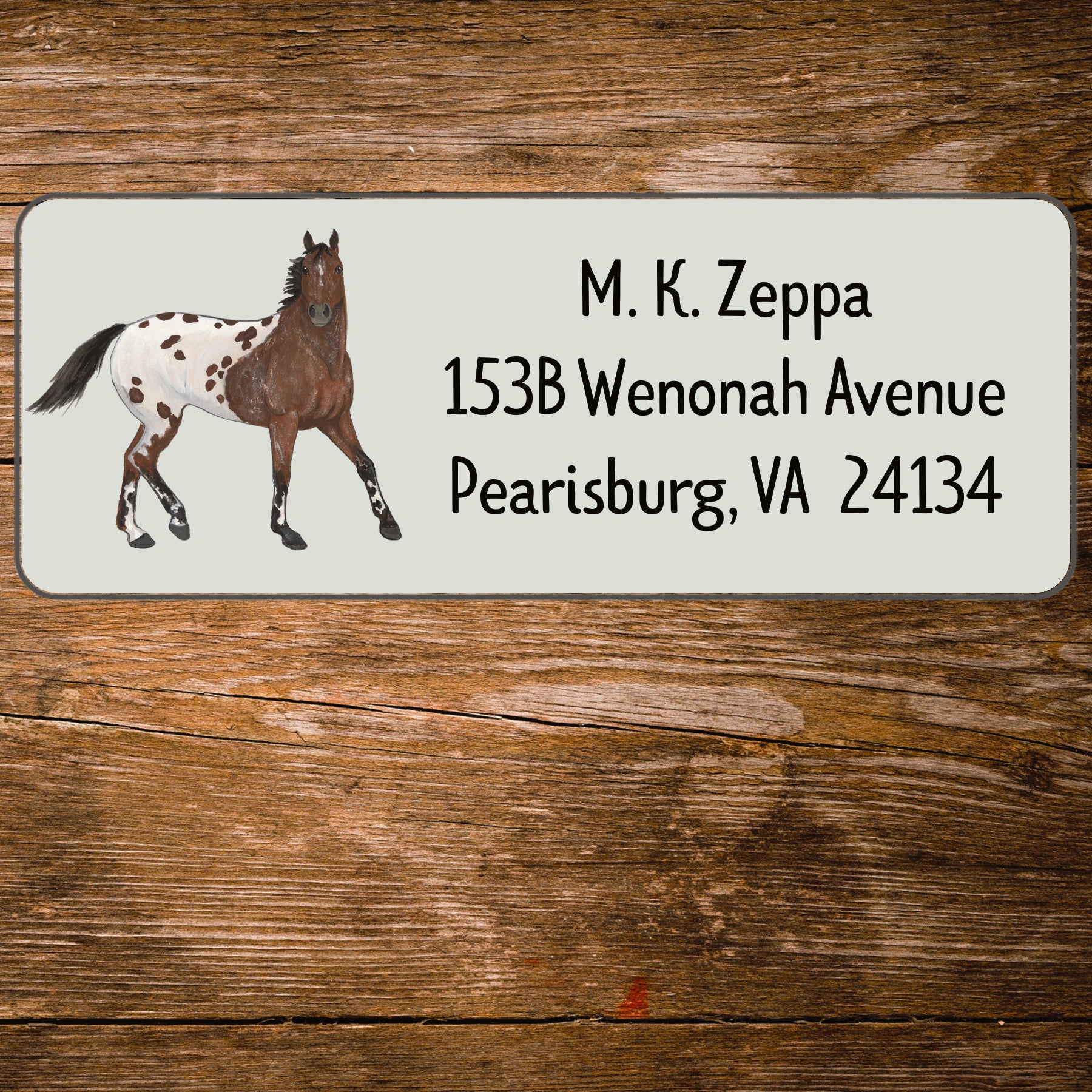 Appaloosa Return Address Label