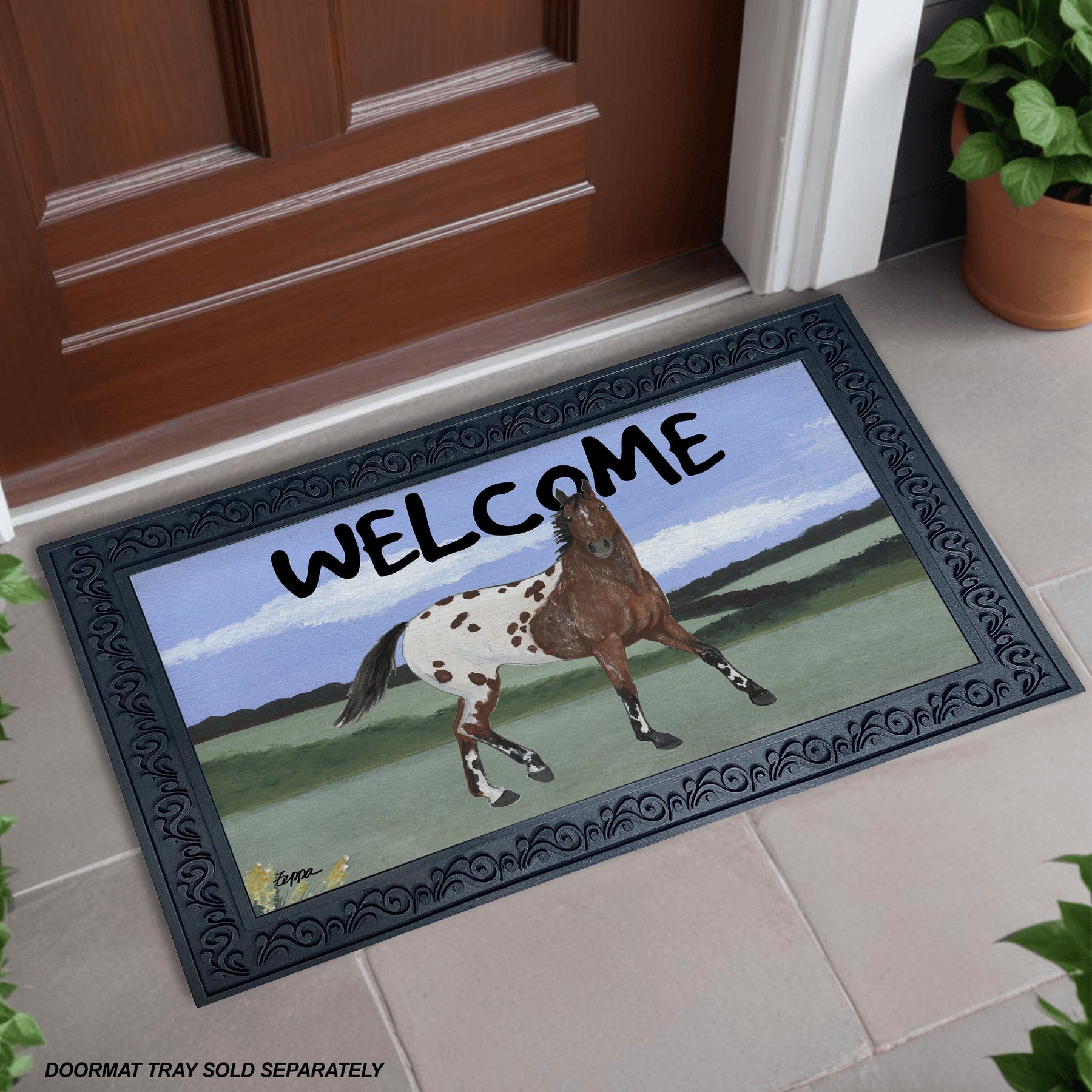 Appaloosa Welcome Mat