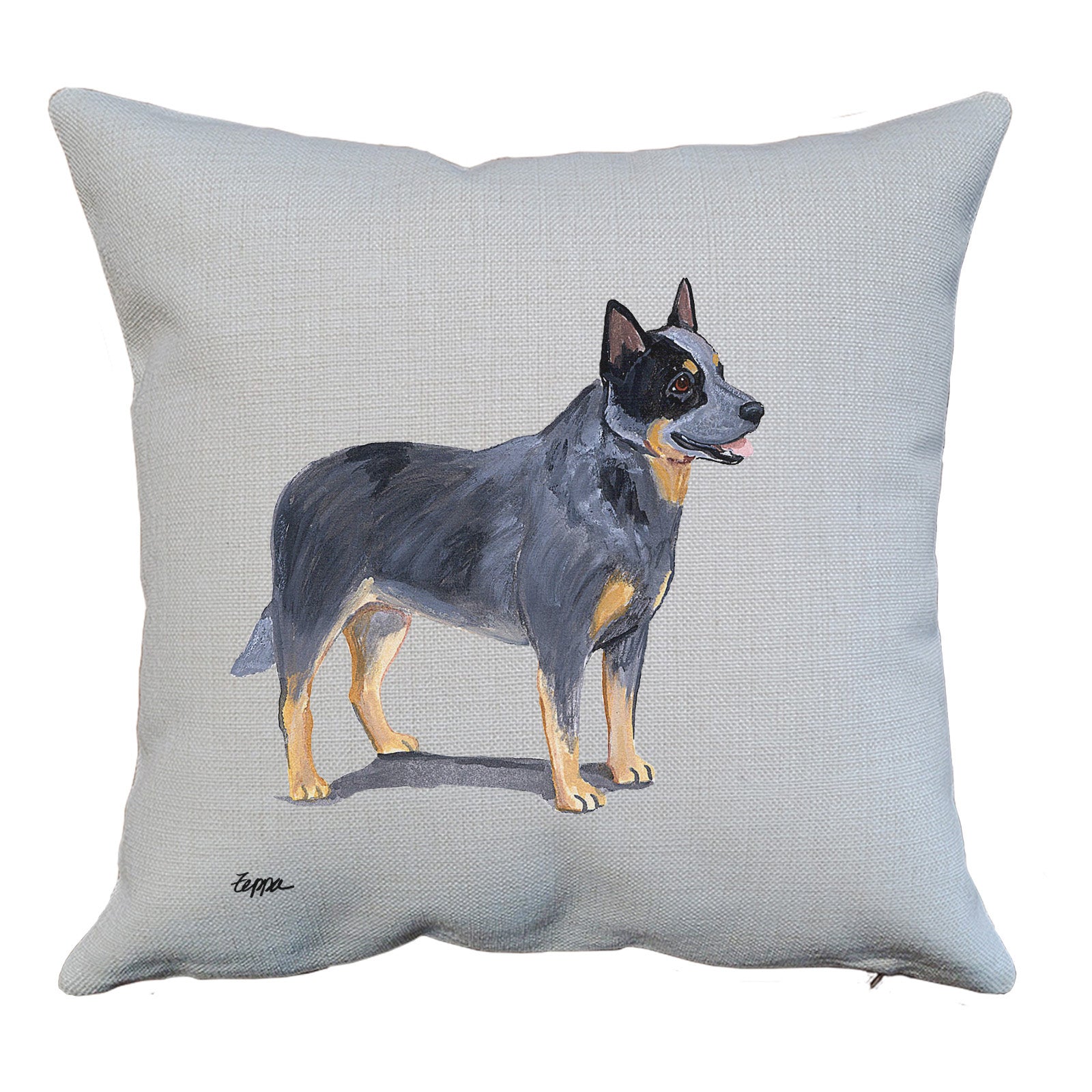 australian cattle dog throw pillow