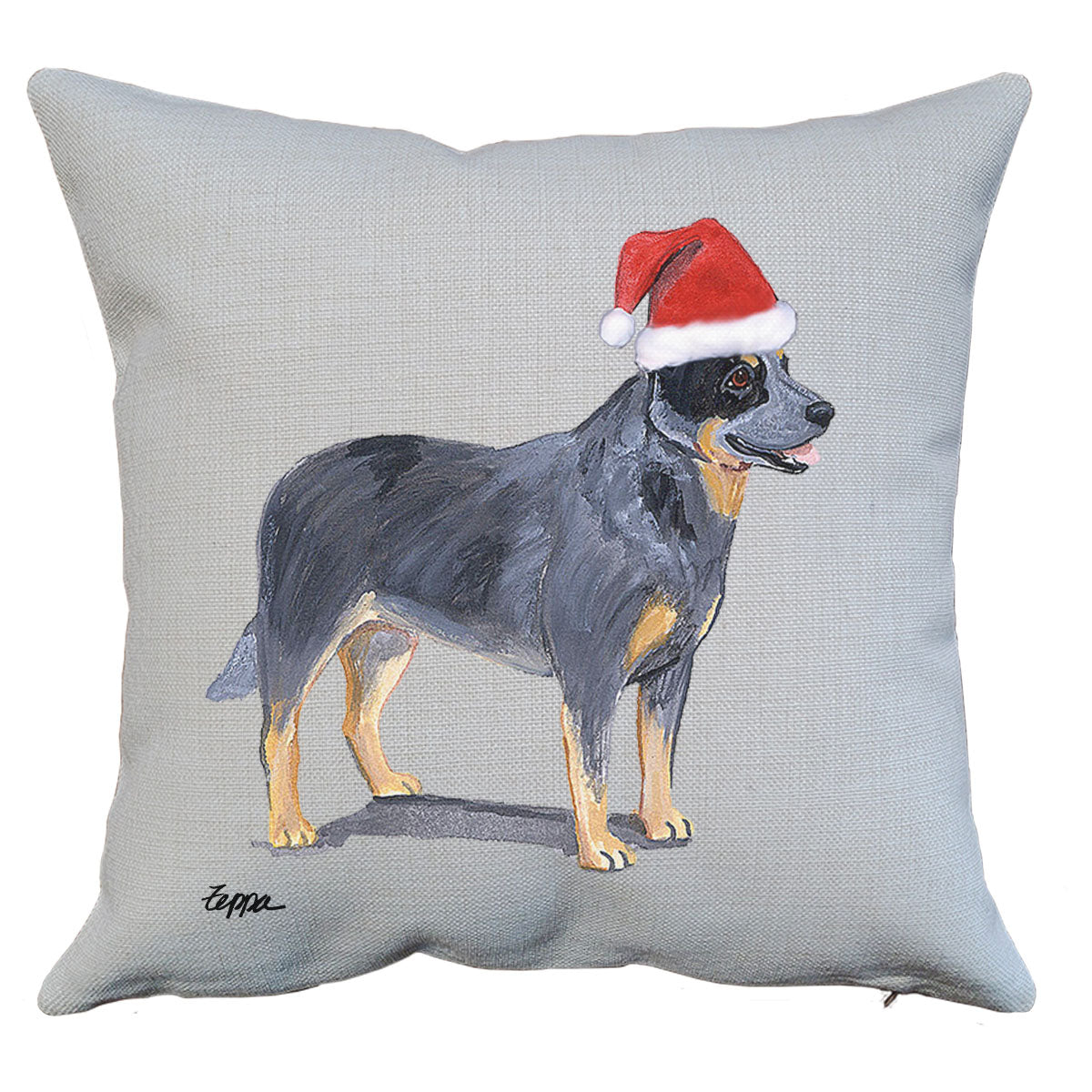 Australian Cattle Dog Santa Pillow