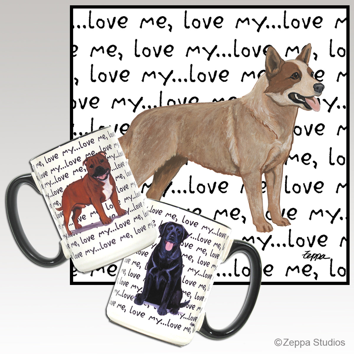Red Australian Cattle Dog Love me Mug