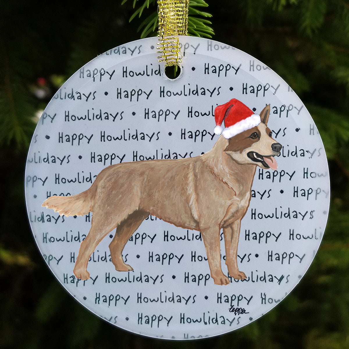 Australian Cattle Dog Christmas Ornament