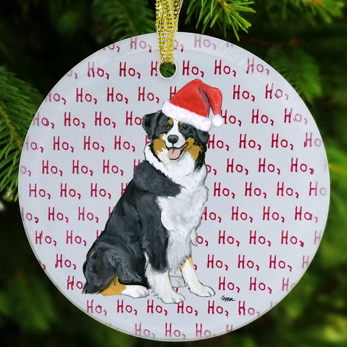 Australian Shepherd Christmas Ornament