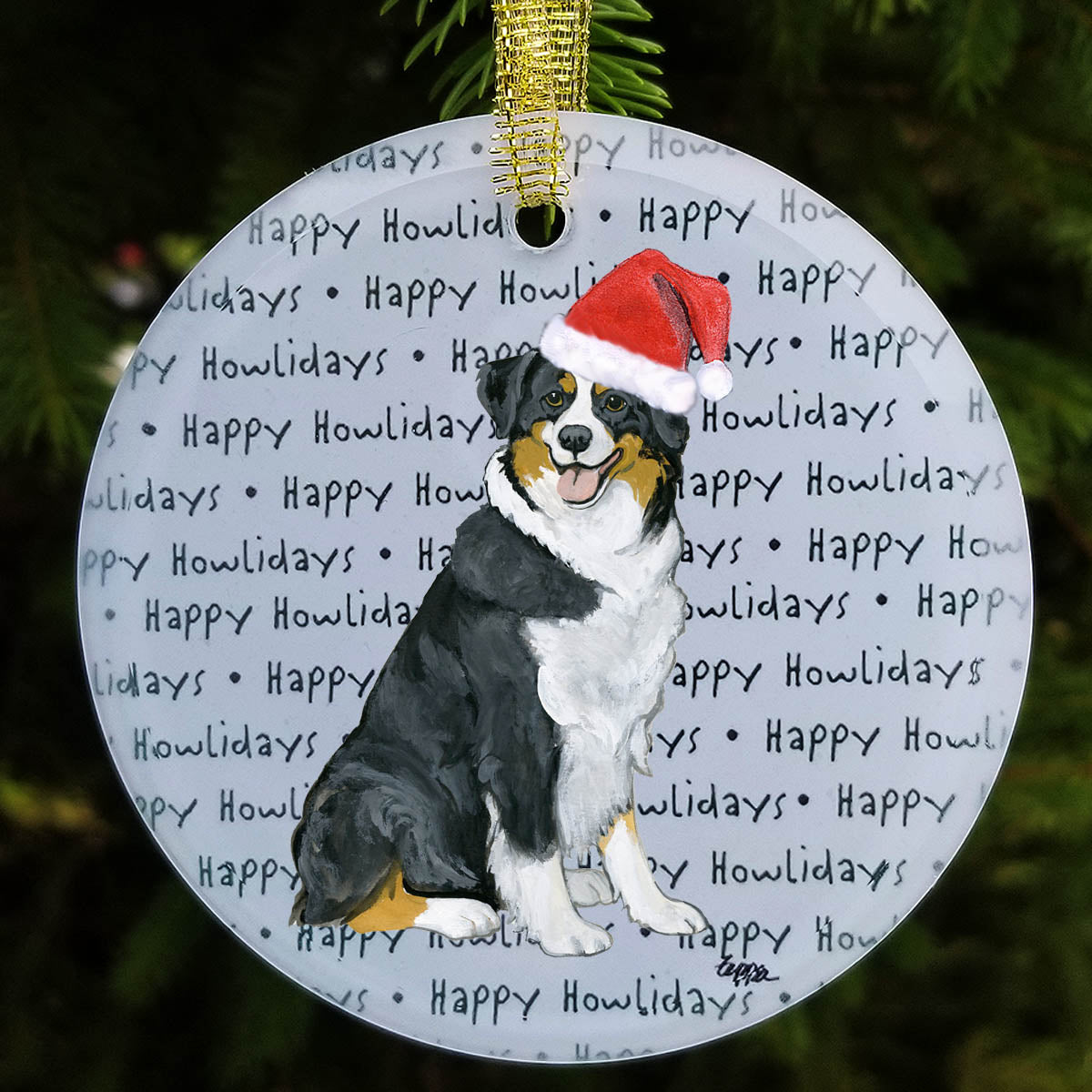 Australian Shepherd Christmas Ornament