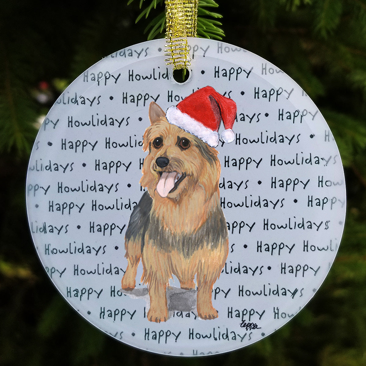 Australian Terrier Christmas Ornament