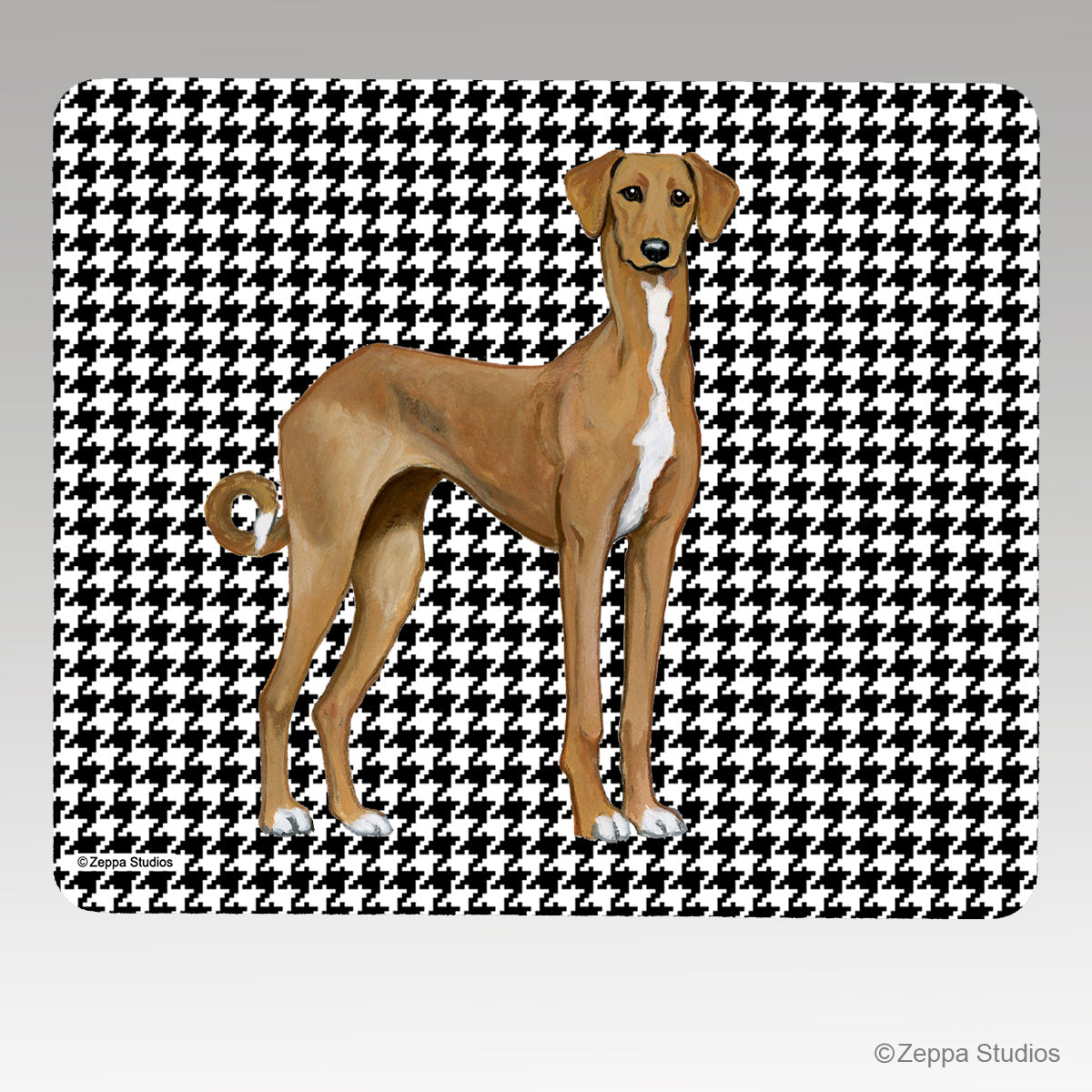 azawakh houndstooth mouse pad