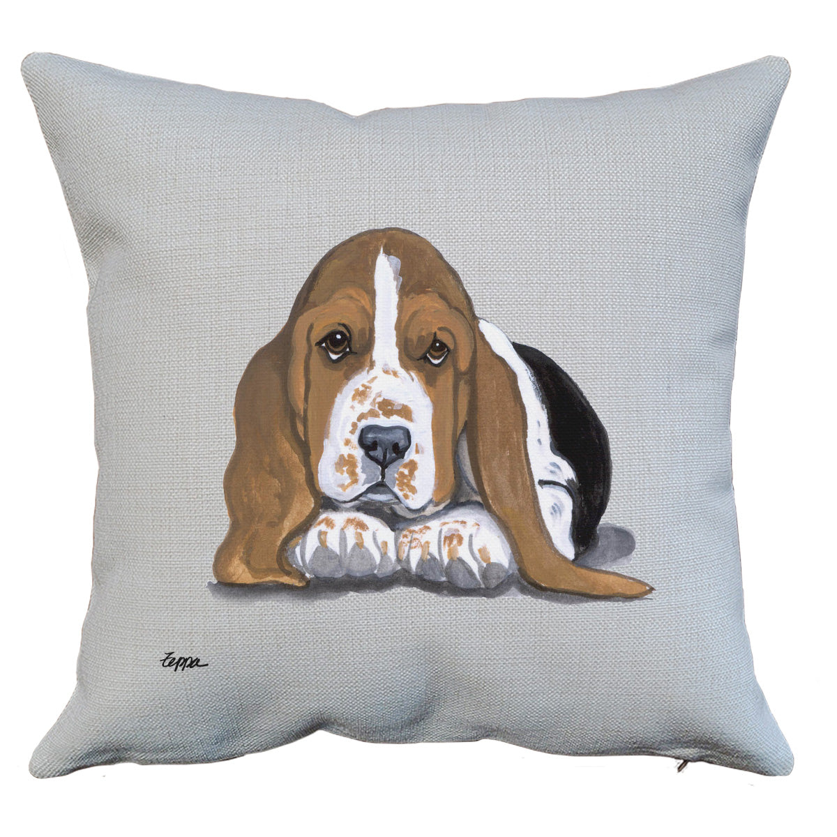 Basset Hound Puppy Throw Pillow