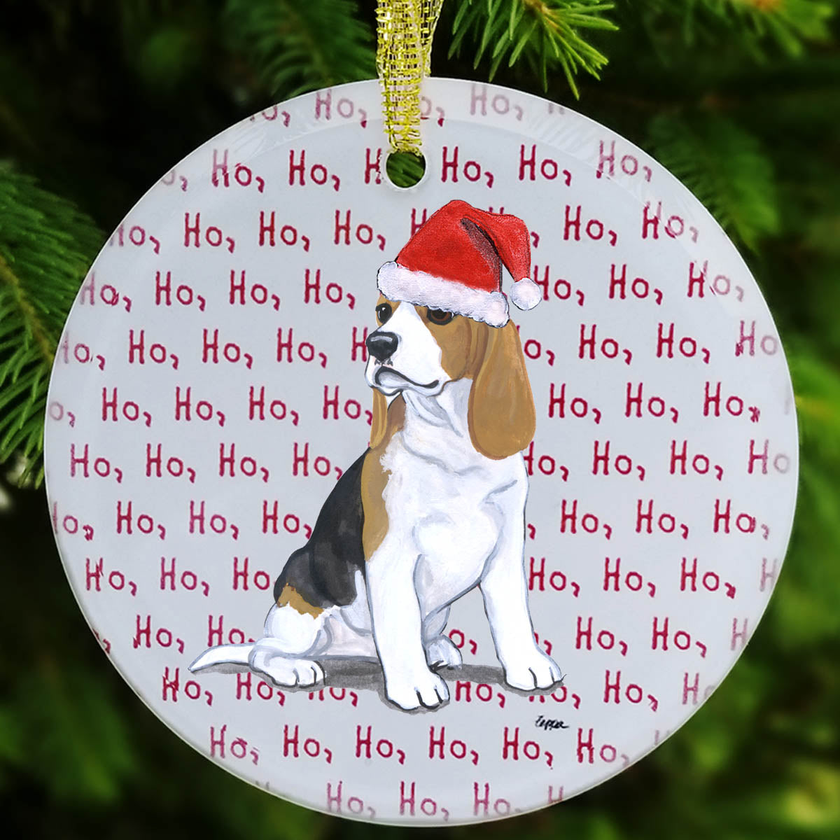 Beagle Christmas Ornament
