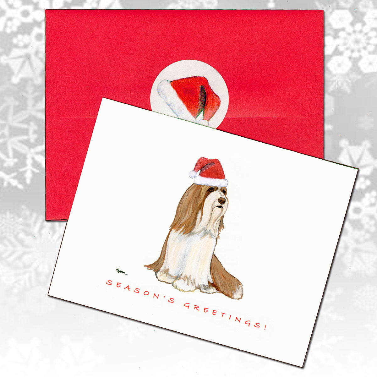 Bearded Collie Christmas Cards