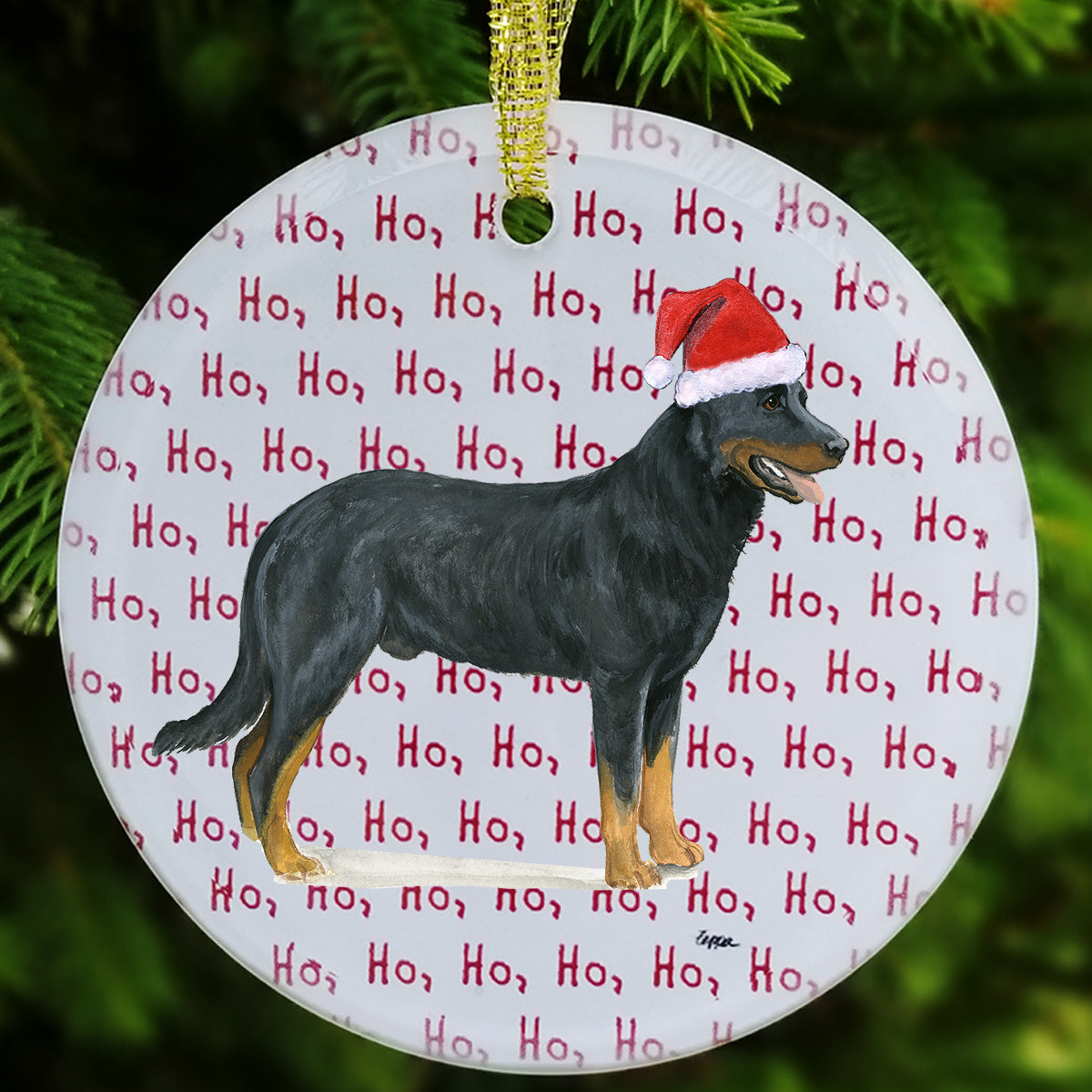 Beauceron Christmas Ornament