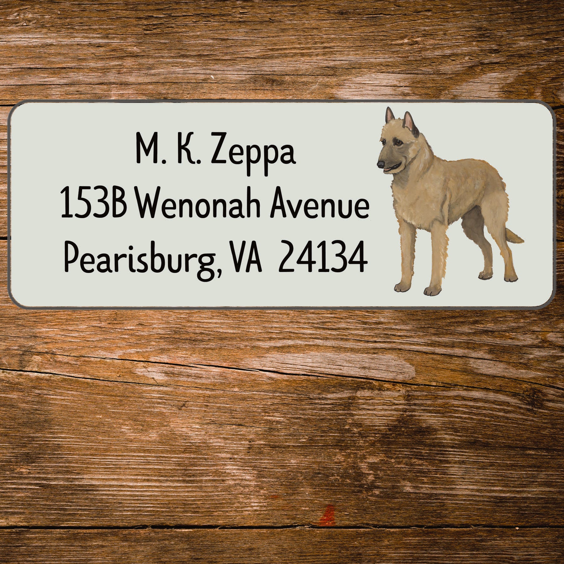 Belgian Laekenois Return Address Label