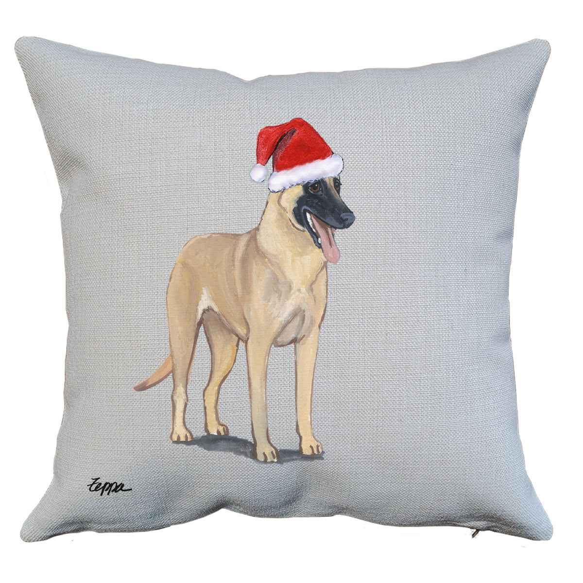 Belgian Malinois Santa Pillow