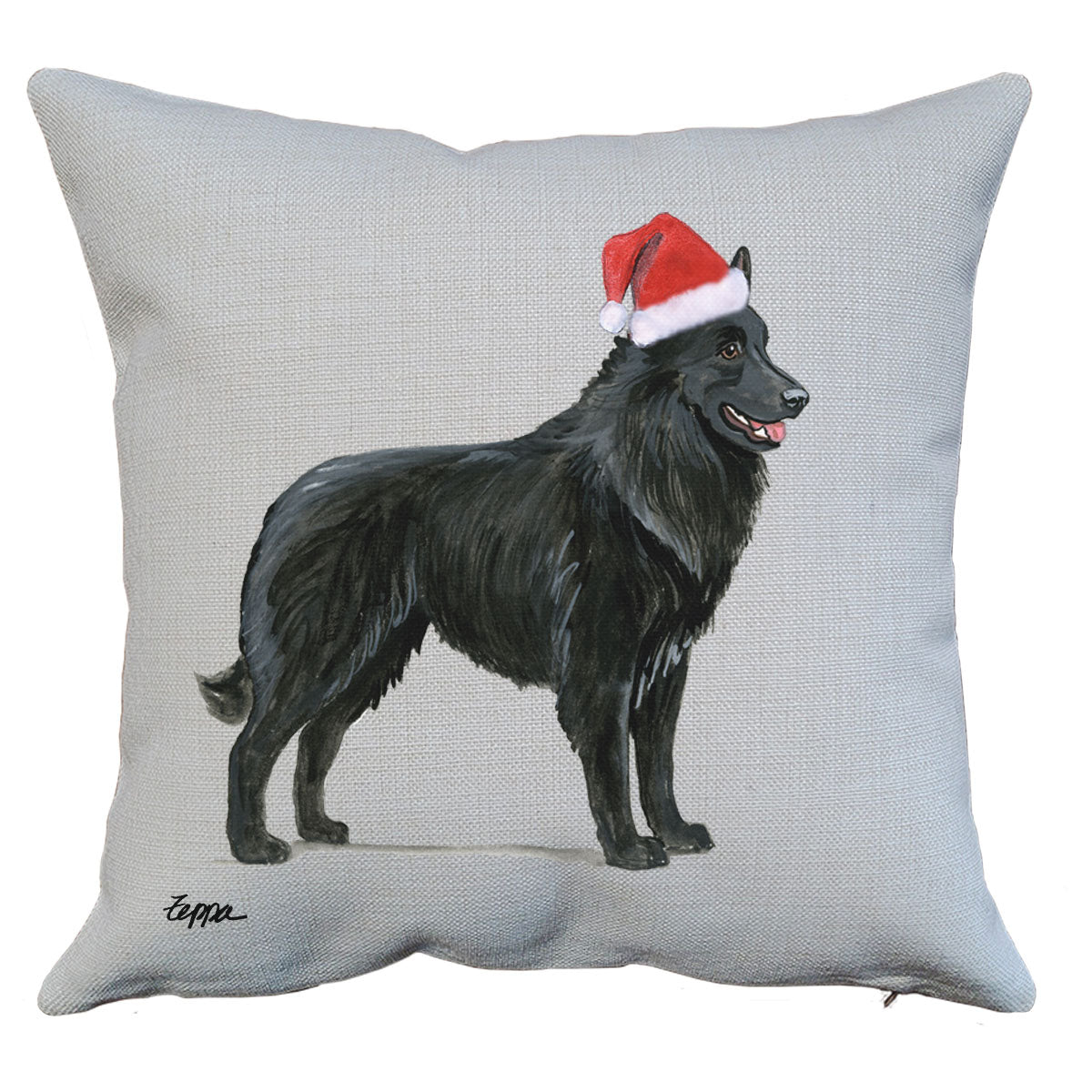 Belgian Shepherd Santa Pillow