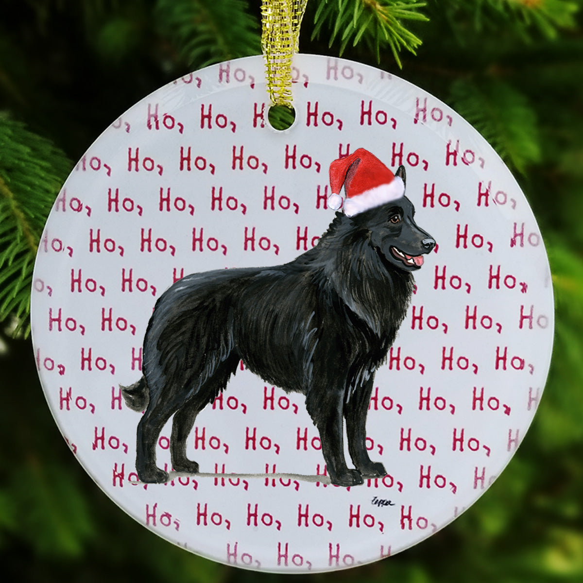 Belgian Shepherd Christmas Ornament