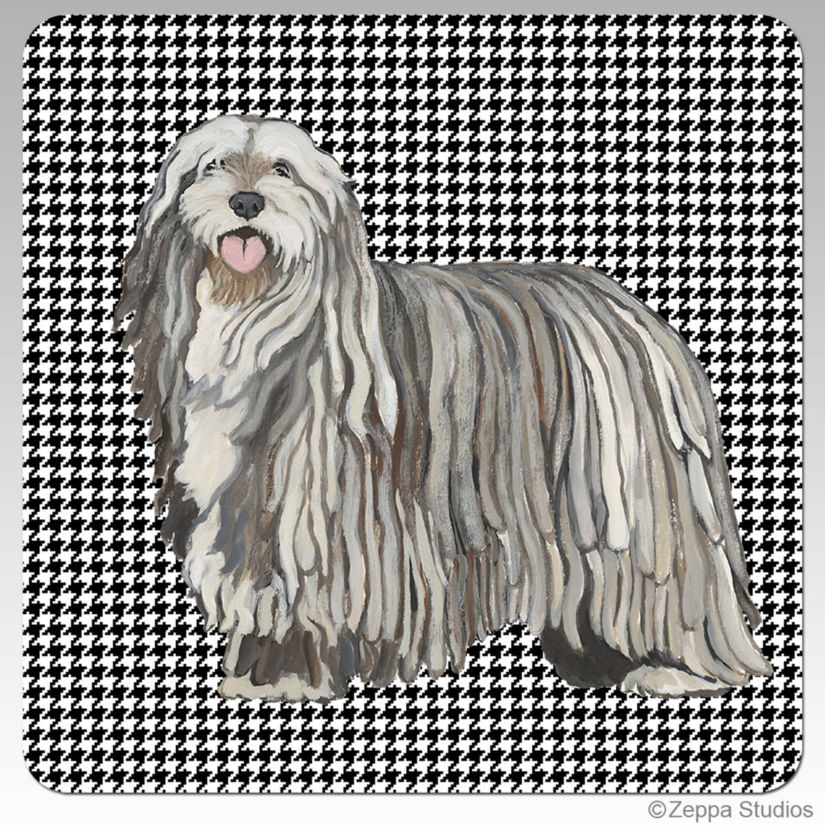 Bergamasco Houndstooth Beverage Coaster