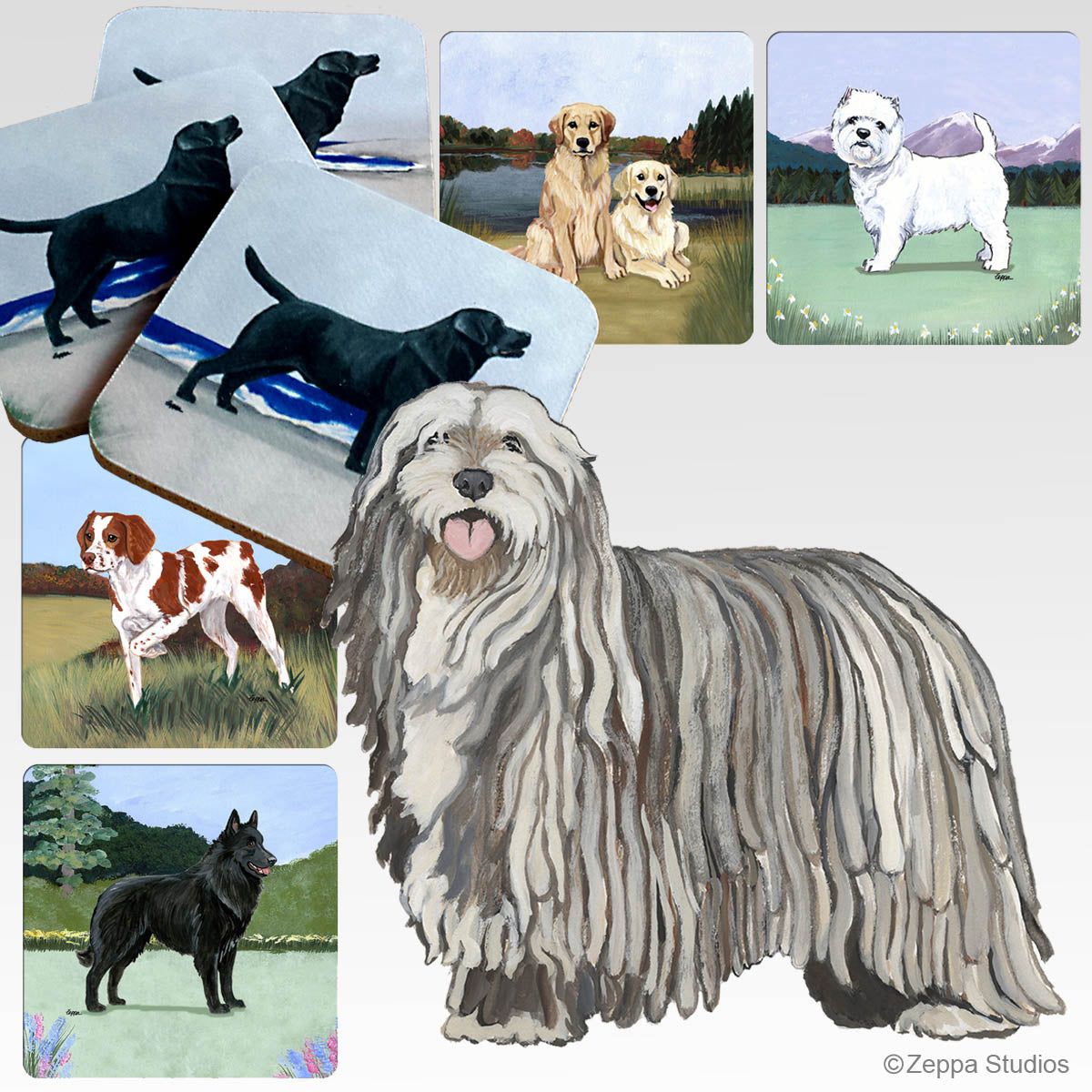 Bergamasco Scenic Beverage Coasters