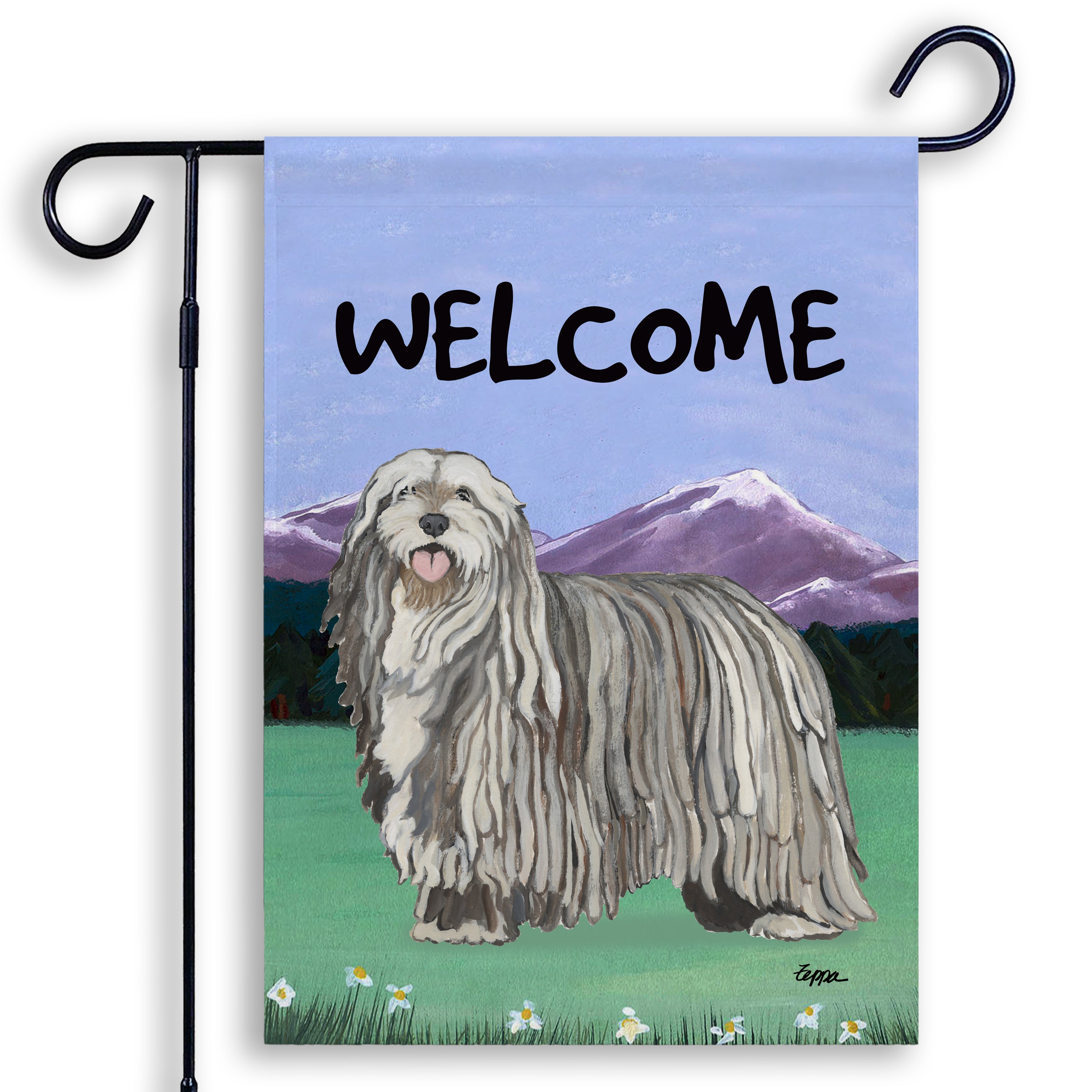 Bergamasco Welcome Garden Flag