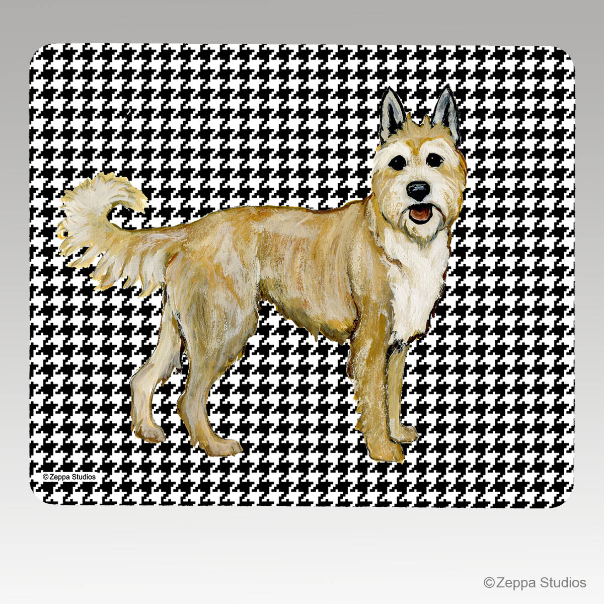 Berger Picard Houndstooth Mouse Pad