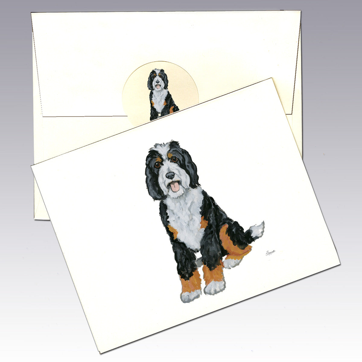 Bernedoodle Note Cards