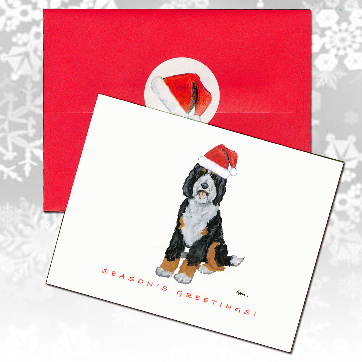 Bernedoodle Christmas Cards