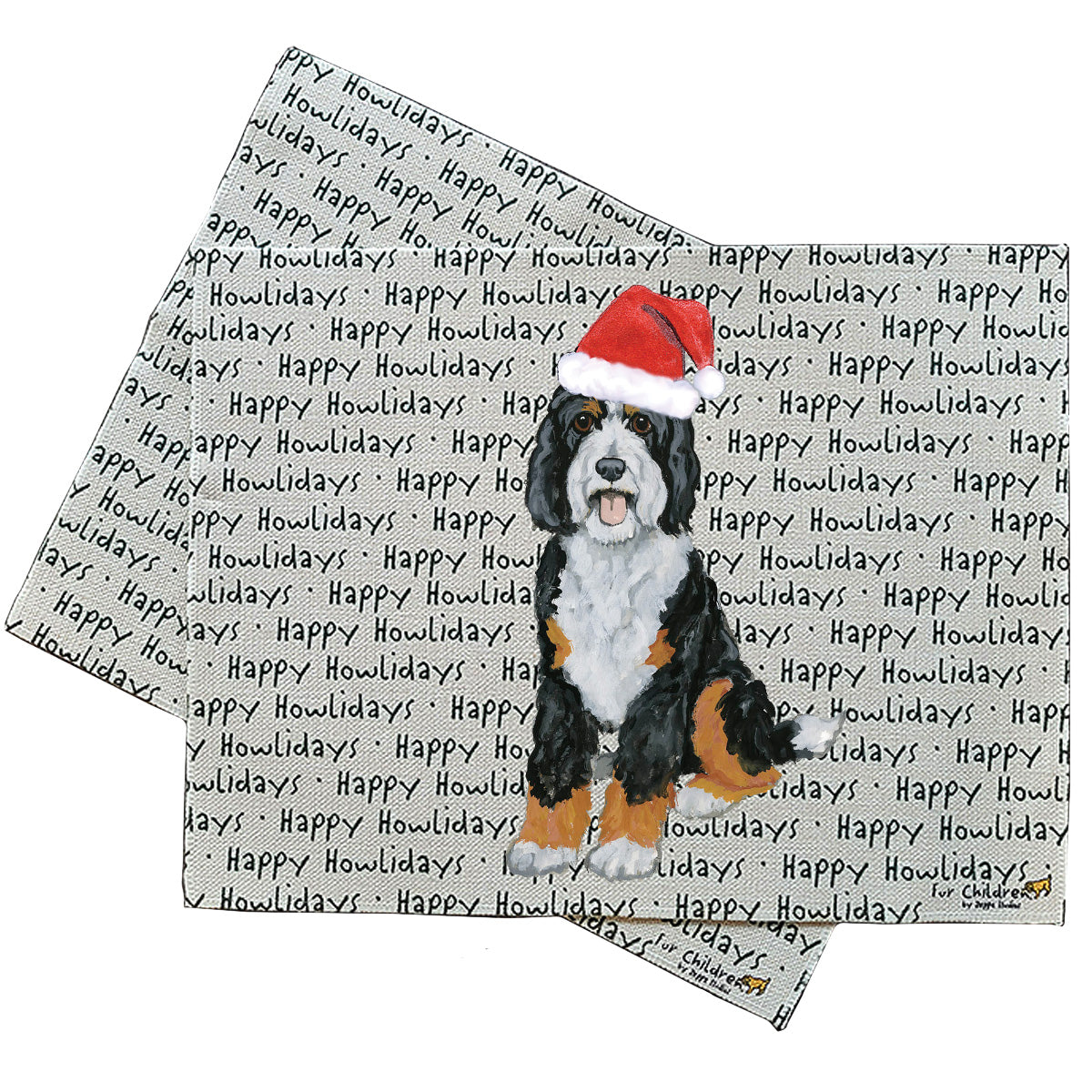 Bernedoodle Howliday Placemats