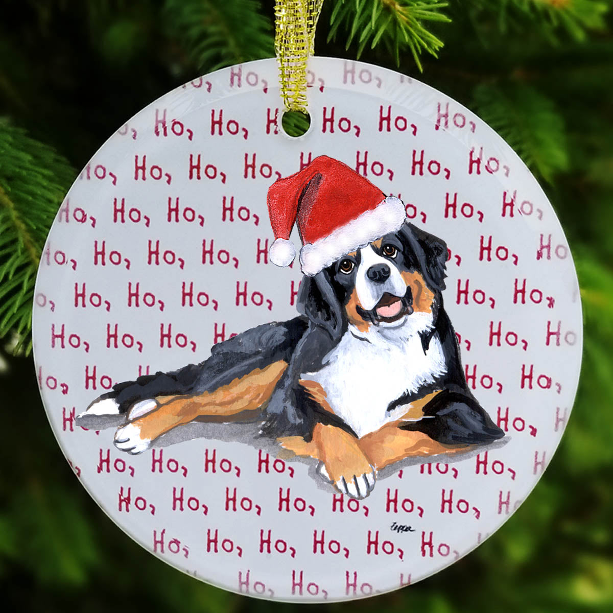 Bernese Mountain Dog Christmas Ornament