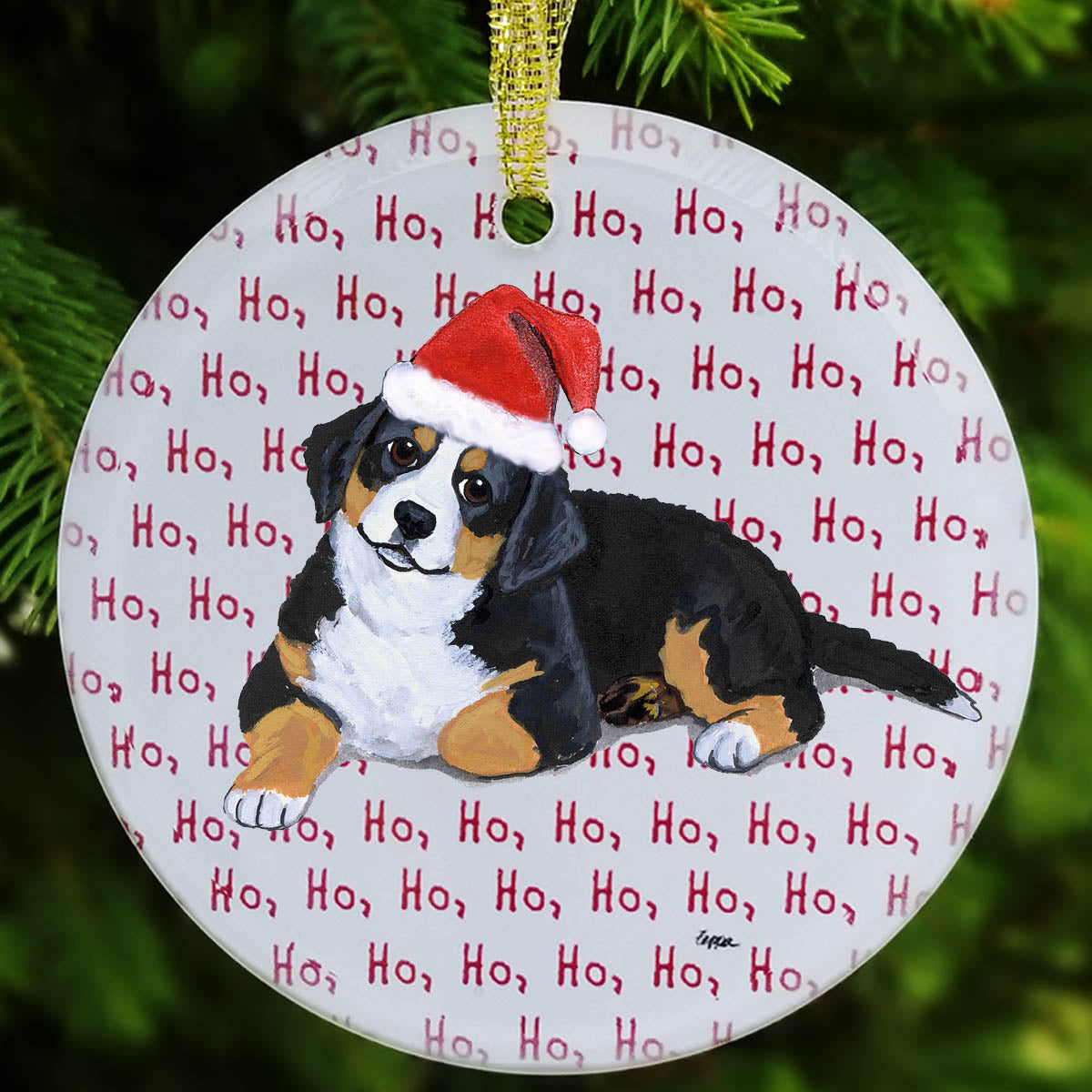 Bernese Mountain Dog Christmas Ornament