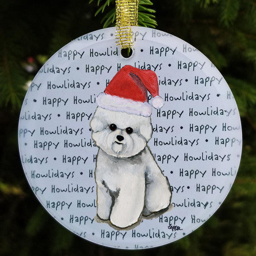 Bichon Frise Christmas Ornament