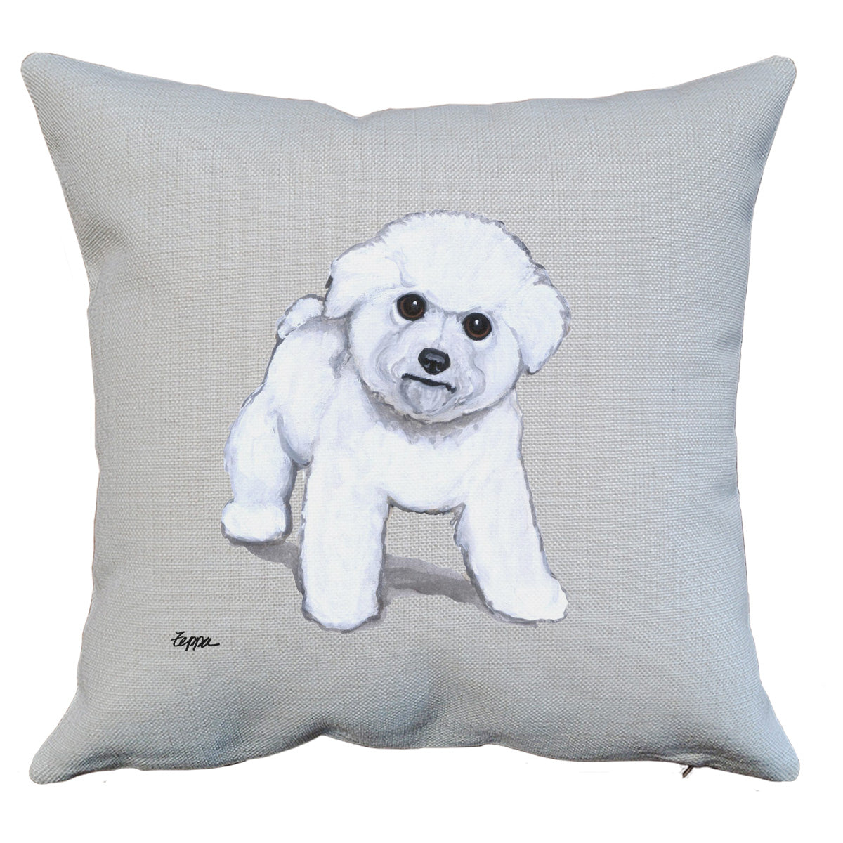 Bichon Frise Puppy Throw Pillow