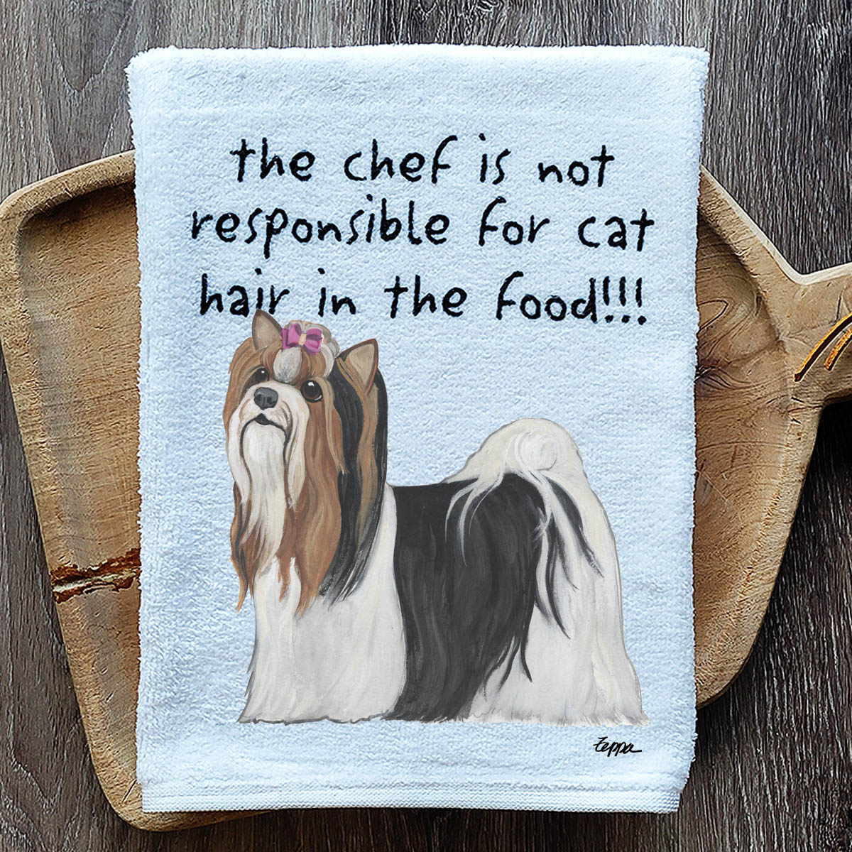 Biewer Terrier Kitchen Towel