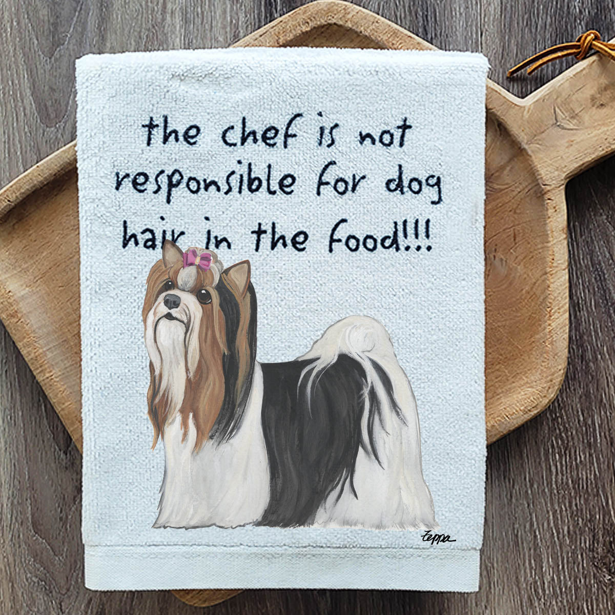 Biewer Terrier Kitchen Towel