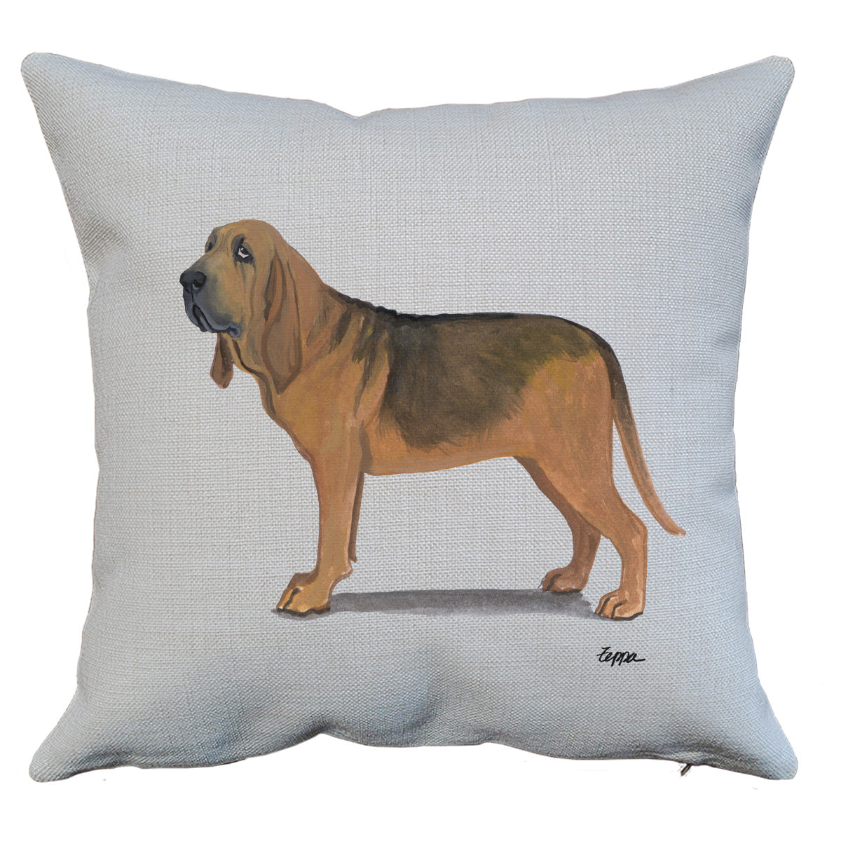 Bloodhound Throw Pillow