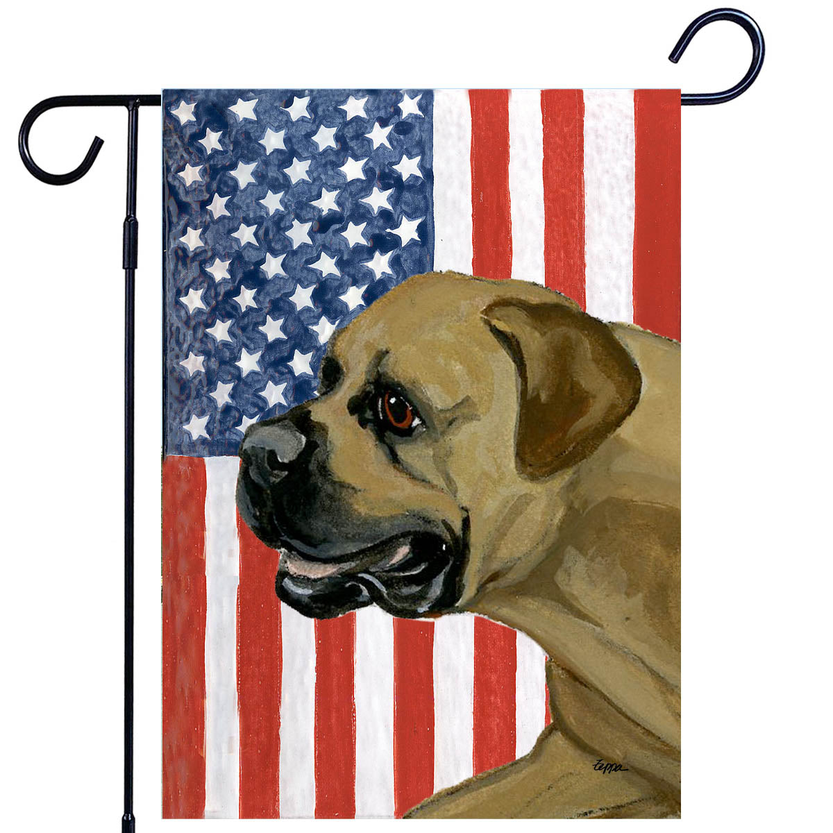 Boerboel Americana Garden Flag