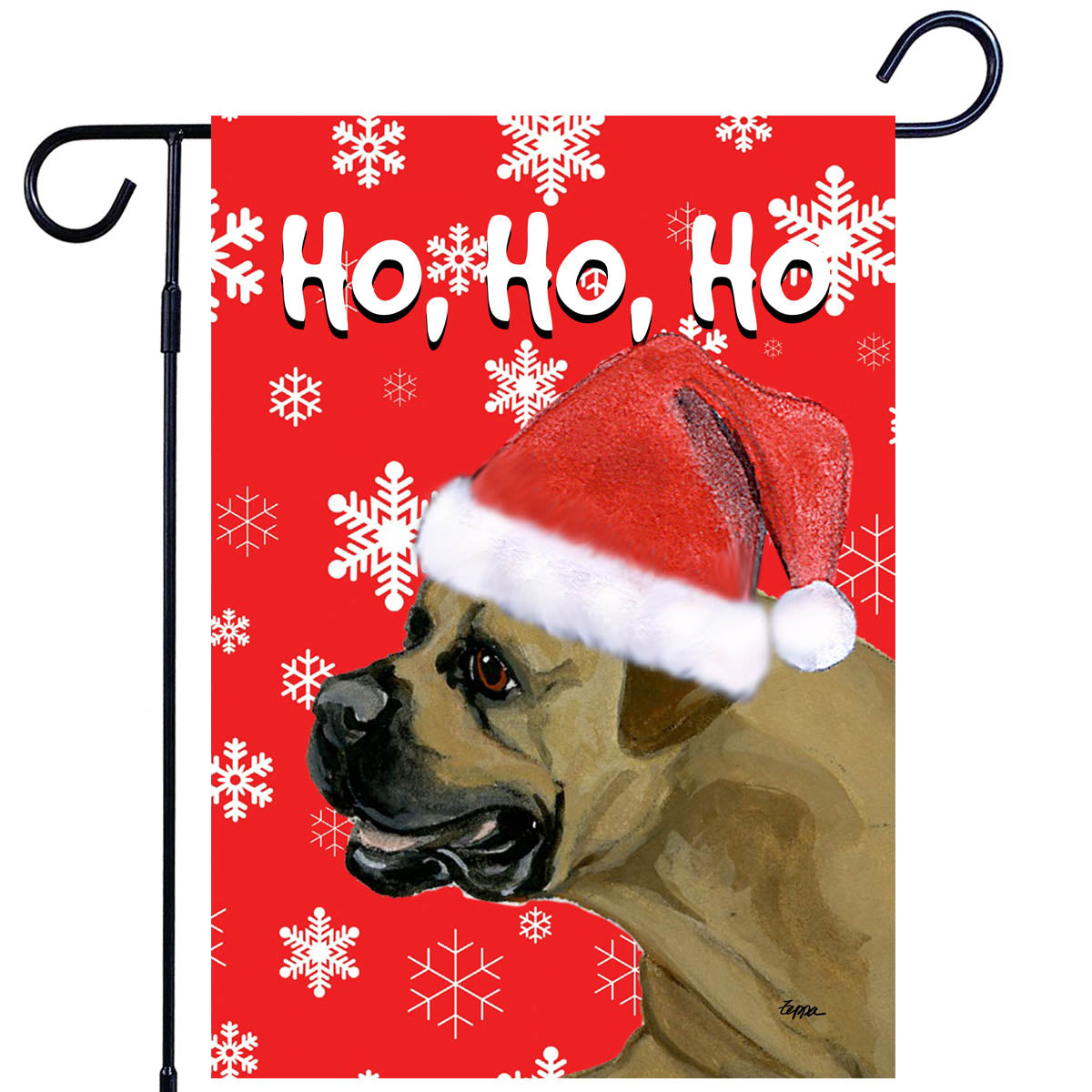 Boerboel Ho Ho Ho Garden Flag