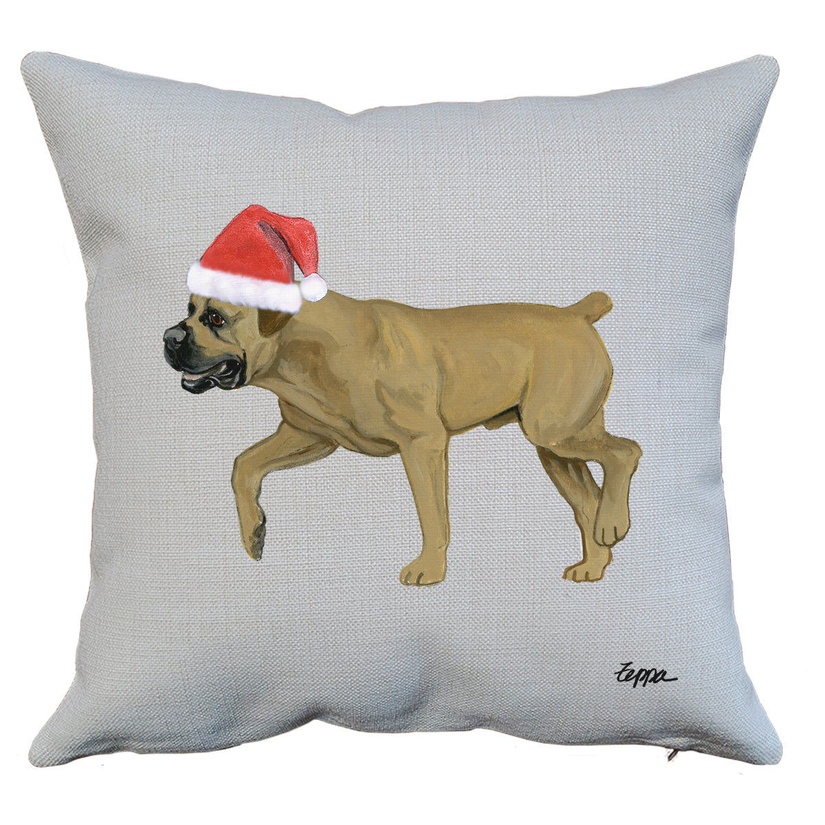 Boerboel Santa Pillow