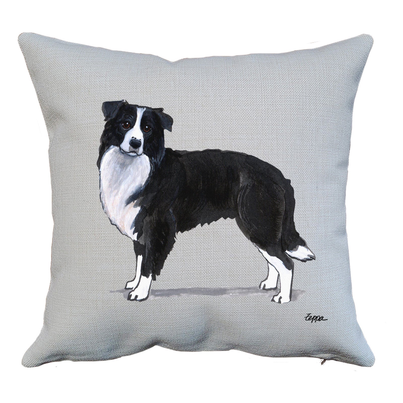 Border Collie Throw Pillow