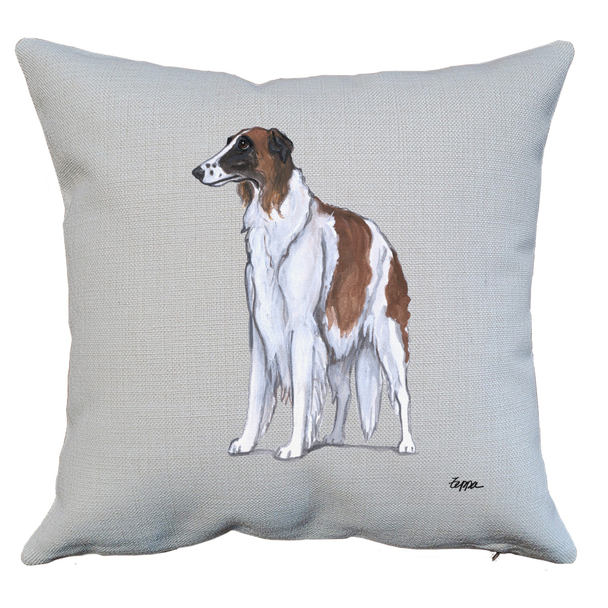 Borzoi Throw Pillow