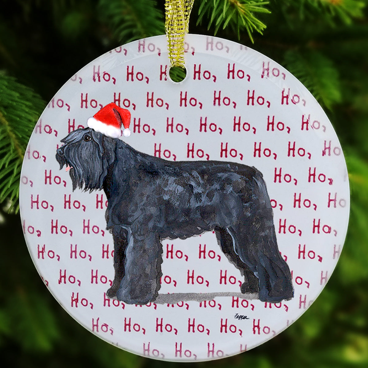 Bouvier Christmas Ornament