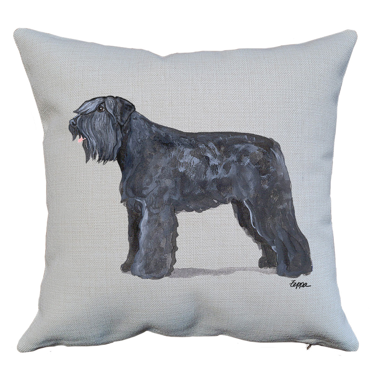 Bouvier Uncropped Throw PIllow