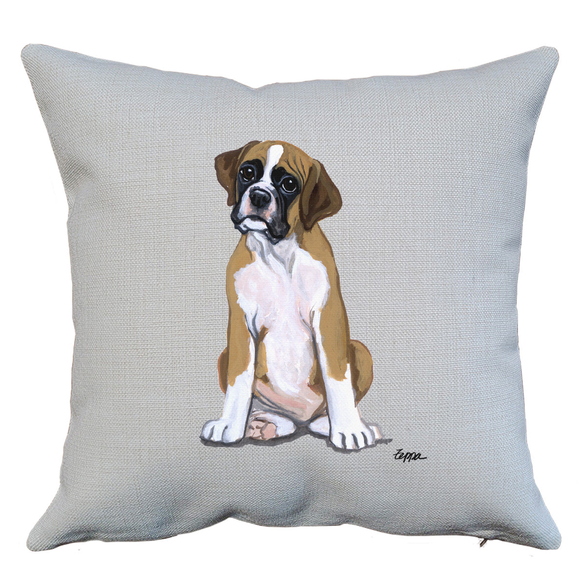 Boxer Puppy Throw Pillow